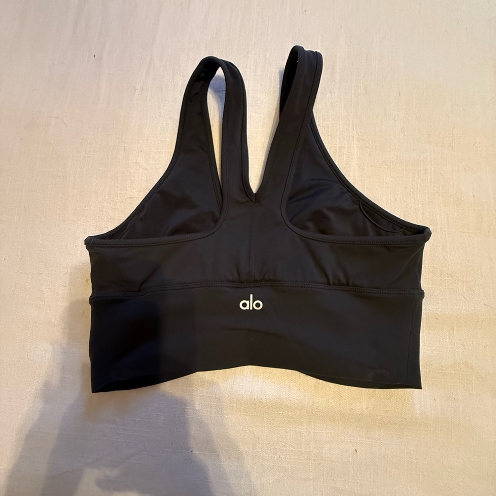 ALO Black Women's Sports Bra - Picture 4 of 4